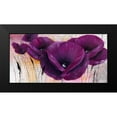 thumbnail image 2 of Zacher-Finet, Isabelle 18x11 Black Modern Framed Museum Art Print Titled - Pavot violet II, 2 of 5