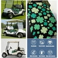 thumbnail image 6 of St. Patrick's Themed Front Seat Towel for Golf Carts, 51"x31" Universal Fit Bench Cover, Stylish Design, 6 of 8
