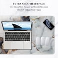 thumbnail image 3 of Auhoahsil Extended Mouse Pad, XXL Desk Pad Gaming Mousepad, Large Big Laptop Computer Keyboard Mat with Non-Slip Base Stitched Edge for Gaming Office, 35.5 x 15.7 inch, White Black Marble, 3 of 7