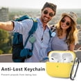 thumbnail image 6 of for AirPods Pro Case Cover with Cleaner Kit,Soft Silicone Protective Case for AirPods Pro 2nd/1st Generation Case for Women Men,AirPod Pro 2 Case Accessories with Keychain-Yellow, 6 of 6