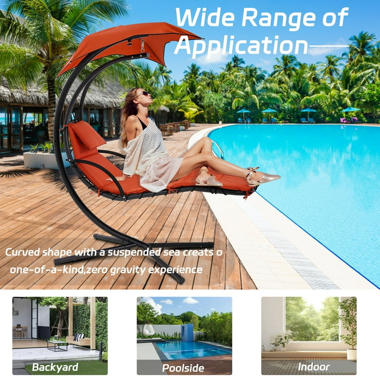 Treepod Hanging Patio Chair with Stand, Zero Gravity