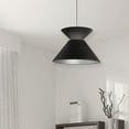 thumbnail image 3 of Dainolite - Patricia - 1 Light Pendant Black Black Aged Brass Finish - Dainolite, 3 of 3