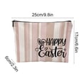 thumbnail image 3 of EGNMCR Zippered Storage Bag Easter Bunny Burlaps Bag Student Pencil Case Multi-functional Storage Bag Suitable For Giving To Family Or Friend As A Easter Gift Linen storage pocket, 3 of 6