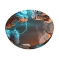 thumbnail image 1 of Balery Blue Dragon And White Tiger Fundas de asiento para taburete de bar redondo de tela de terciopelo ajustables que protegen de arañazos y manchas para sillas de 14 a 17 pulgadas.-14 inch, 1 of 7