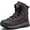 Brown, variant on Ecetana Men's Waterproof Hiking Snow Boots Non-Slip Warm Ankle Boots for Trekking