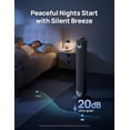 thumbnail image 3 of DREO Tower Fan for Bedroom, 28 ft/s, 20dB Quiet Oscillating Bladeless Fan with Remote, 9 Speeds, 4 Modes, 12H Timer, LED Display, Standing Floor Fan Powerful for Indoor Home Office Room, 42 Inch, 3 of 9