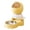 Yellow - 29x30cm, variant on Pet Automatic Feeder 50.7oz/1.5L Push‑Button Slow Feeding Dispenser Dual‑Use Interactive Food Bowl Feeding Accessory For Dogs Cats 12.2 in Yellow