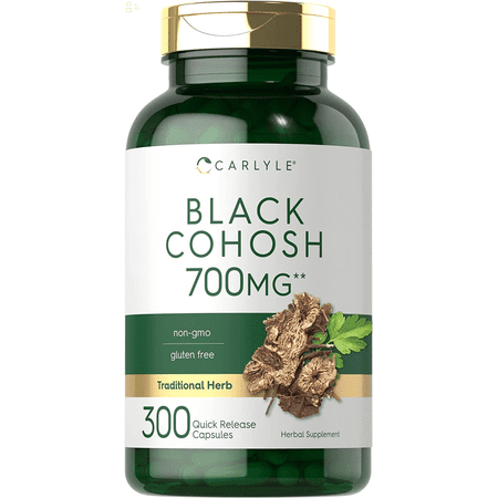 Black Cohosh Capsules | 700Mg | 300 Count | Non-Gmo, and Gluten Free Formula | Black Cohosh Root Extract Supplement