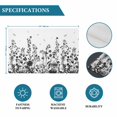 thumbnail image 6 of Grey Botanical Placemats Set of 8, Dragonfly Flower Leaf Retro Ink Style Placemats for Dining Table, Place Mats for Kitchen Tabletop, Waterproof Wipeable Dining Table Mats Set, 6 of 9
