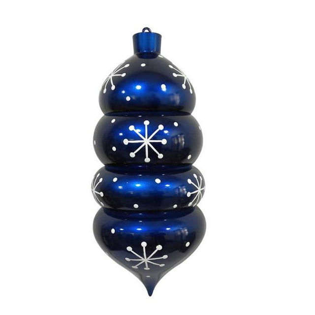 Vickerman MC180102 21.5 Po. Bonbon Bleu Goutte Flocon de Neige Blanc Ornement