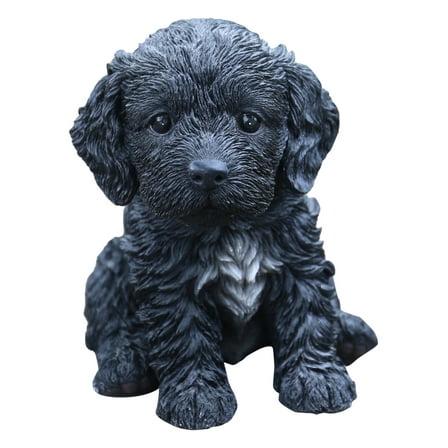 Hi-Line Gift Ltd Sitting Cockapoo Puppy Statue