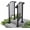 Matte Black, variant on JOYMOR Handrails for Outdoor Steps, Wrought Iron Hand Rail Stair Railing Kit, Stair Handrail Fits 1 to 5 Steps, 1 to 2 Steps