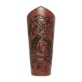 thumbnail image 2 of Muñequera de cuero sintético con forma de guantelete y brazalete ancho, brazaletes medievales para accesorios fotográficos Marrón, 2 of 10