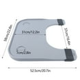 thumbnail image 2 of Wheelchair Lap Tray Table Accessories W/2 Cup Holder for Disabled Eating Reading, 2 of 10