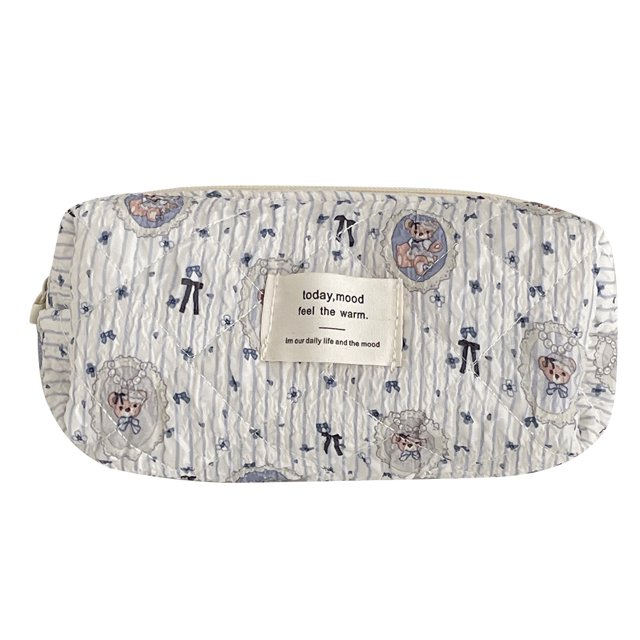 Bolsita Aseo Oso Lindo Cosmética Portátil Soporte Cosmético Bolso Maquillaje Acolchado