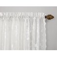 thumbnail image 3 of No 918 Alison Dentelle Florale Pure Tige Poche Rideau Panneau, 58 x 63, Blanc, 3 of 4