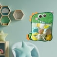 thumbnail image 4 of Opvise Toy Storage Bag See-through Mesh Cartoon Animal Print Large Capacity Great Suction Quick Drying Baby Bath Toy Organizer Shower Caddy Hanging Holder, 4 of 8
