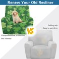 thumbnail image 4 of HELLHERO 4 Pcs Clover Pattern Recliner Chair Slipcover, Anti Scratch Recliner Chair Covers High Elastic Soft Recliner Slipcovers for Home Living Room, 4 of 8