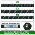 thumbnail image 2 of 150 ft Expandable Garden Hose -  3750D Fabric, 4-Layer Latex Core, Solid Brass Connectors Expanding Water Hose - 10 Spray Nozzles & Convenient Storage Bag Included, 2 of 6