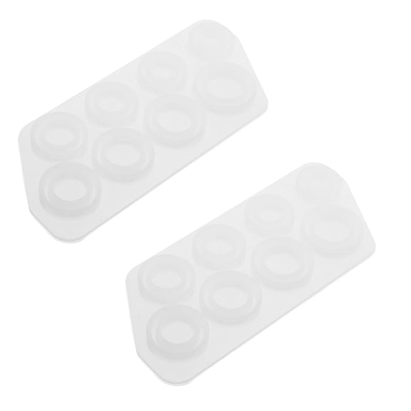LITINKIMI Silicone Ring Mold White 2pcs, for Resin Casting DIY Craft