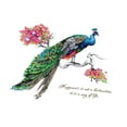 thumbnail image 2 of Calcomanía de pared extraíble, murales retro para pasillo, sofá, TV, fondo, decoración del hogar Pavo real, 2 of 9