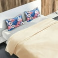 thumbnail image 5 of Yayeee Pillowcase Standard Size Set of 2 Satin Wrinkle Resistant Pillow Case, Pink Flowers Pattern, 5 of 8