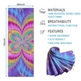 thumbnail image 2 of Colorful Tie Dye Pattern Hot Yoga Mat Towel Non Slip for Hot Yoga - Quick-Drying Yoga Mat Cover with 4 Corner Pockets with Travel Bag - Hot Yoga Towel Non Slip Grip Moisture Wicking Sweat 70"x26", 2 of 6