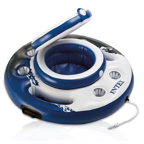 Intex Mega Chill 35" Beverage Cooler with Snack Trays, Multi-Color