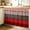 Red, variant on Red Grey Cabinet Curtain 32"Wx55"L, Dustproof Pantry Door Curtain with Self Adhesive Tape, Vintage Stripe Farmhouse Wood Grain Ombre Tall Storage Cover Privacy Drape for Bathroom Kitchen Laundry Room