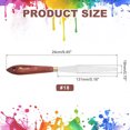 thumbnail image 2 of Pack of 1 Palette Knife No.18, 9.4" Long with Stainless Steel Flexible Spatula Pallet Knife and Wood Handle for Scraping, Mixing, Oil Acrylic Painting Canvas, 2 of 6