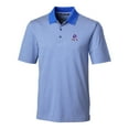 thumbnail image 2 of Men's Cutter & Buck Blue New England Patriots Throwback Logo Forge Tonal Stripe Stretch Polo, 2 of 3