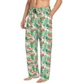 thumbnail image 6 of Honiee Flamingo And Monstera for men - a sleek fusion of Straight Pajama Pants, versatile Lounge Pants, and cozy Sleepwear, all rolled into one-Small, 6 of 6