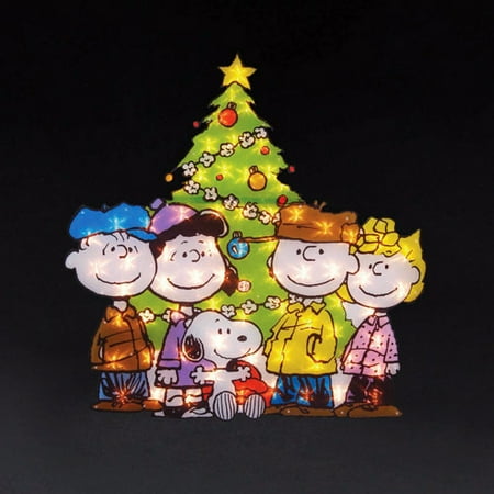 40+ homemade christmas ornaments Peanuts Yard Art: Snoopy and Gang Around Tree Lawn Ornament - Walmart.com