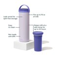 thumbnail image 2 of Hielera portátil para leche materna Willow, mantiene el frío 24 horas, 480 ml, color morado, 2 of 6