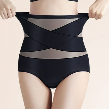 Juslio Panties for Women High Waist Ice Silk Soft Elastic Sexy Breathable Soft Breathable Underwear