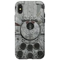 thumbnail image 1 of Funda Gris de Primer Plano del Halcón Milenario para iPhone X/XS, 1 of 3
