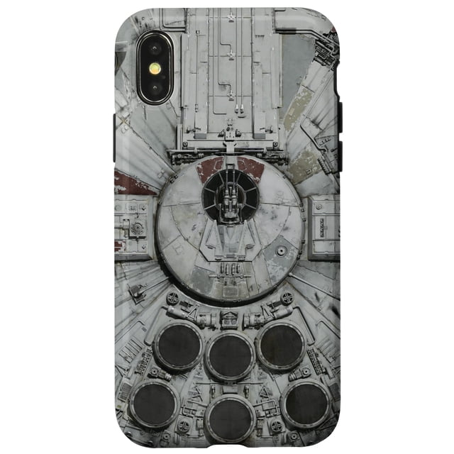 Funda Gris de Primer Plano del Halcón Milenario para iPhone X/XS