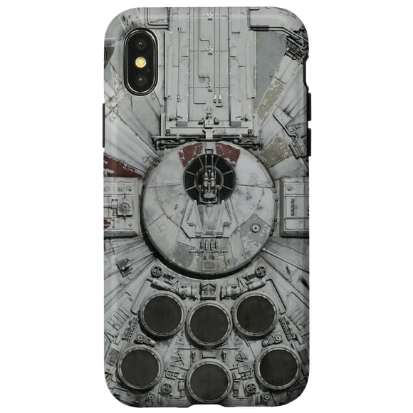 Funda Gris de Primer Plano del Halcón Milenario para iPhone X/XS