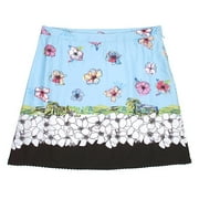 George - Women's Plus Floral Border Skirt