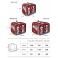thumbnail image 2 of Red Vintage Gnomes Small Toaster Cover 2 Slice, Kitchen Appliance Covers, Black Checkered Retro Art Toaster Oven Cover with Loop, Bread Machine Cover Polyester Dust Cover Protection, 2 of 4