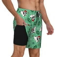 thumbnail image 2 of Honeii Christmas French Bulldog Print Men's Swim Shorts,Mens Swim Trunks,Breathable Mesh Beach Shorts for Swimming,Surfing, and Beach Activities-Small, 2 of 6