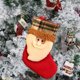 thumbnail image 4 of Fiudx Artículos en oferta con ofertas flash Suministros de decoración navideña Bolsas de dulces Patrón de dibujos animados Bolsas de regalo con diseños de Papá Noel Bolsas de regalo Decoración colgan, 4 of 6
