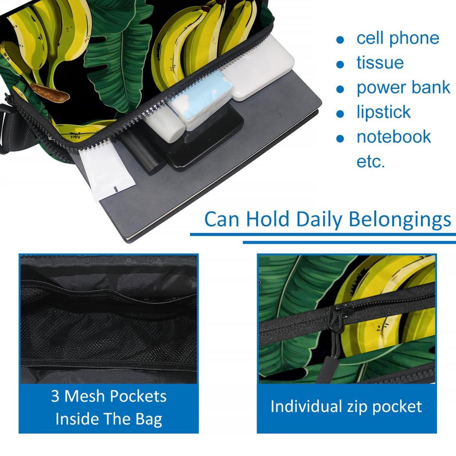 Sloth Lightweight Adjustable Sling Bag Waist Pack with Extension Strap Unisex - Ideal for Travel and Outdoor Activities