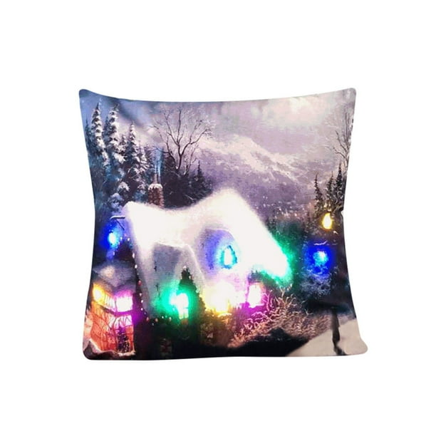 The New Color Lights Christmas Pillow LED Lights Pillow Creative