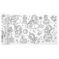 thumbnail image 3 of Rollo de dibujo para niños Preescolar creativo 300 × 30 cm Rollo de papel para colorear pegajoso Rollo de papel para grafiti DIY Patrones múltiples educativos tempranos Póster para colorear con línea, 3 of 8