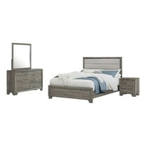Wright 4-piece California King Bedroom Set Brown Oak