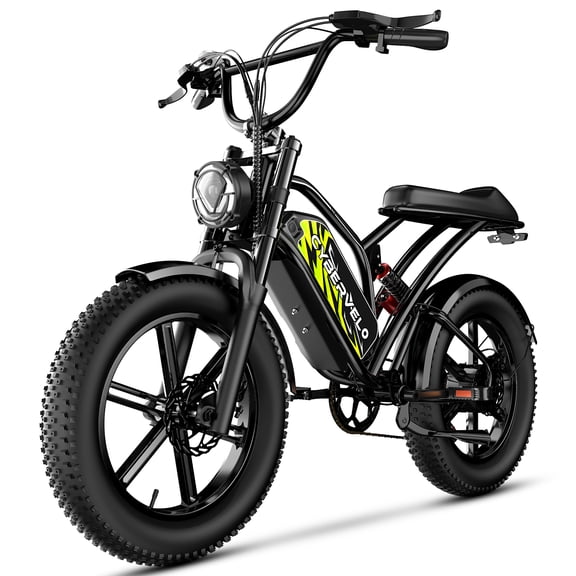 Electric Bike for Adults, 48V 20AH Battery,30MPH Ebike,20" Fat Tire Electric Bicycle,1500W Peak E-Mountain Bike,UL2849