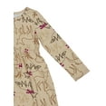 thumbnail image 2 of Wonder Nation Toddler Girls Long Sleeve Play Dress, Sizes 12M-5T, 2 of 3