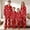 Red, variant on FamilyMatching for Kids and Adults Cozy Sleepwear for Family Nights Sleepovers Customizable Couples Style Matching Family Pajamas