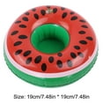 thumbnail image 2 of Floating Cup Holder Inflatable Float Beer Drink Tray PVC Gift (Watermelon), 2 of 4